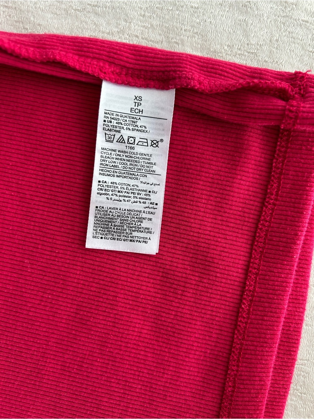 Old Navy Ribbed Square-Neck Tank Top - Hot Pink - Picture 4 of 4
